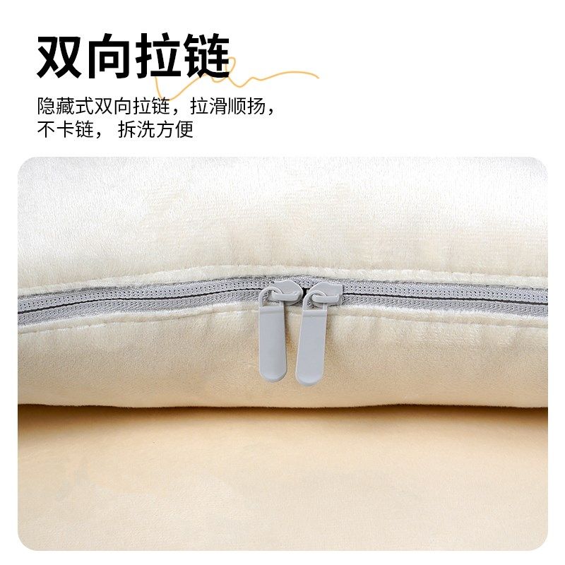 简约花卉加绒抱枕被子两用珊瑚绒办公室K午睡毯车载抱枕被可定制