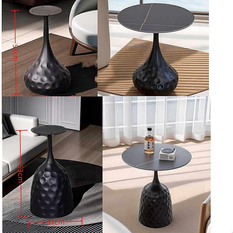 DIY不锈钢岩板茶几脚架大理石边几C型H小角几桌腿金属支撑底座支