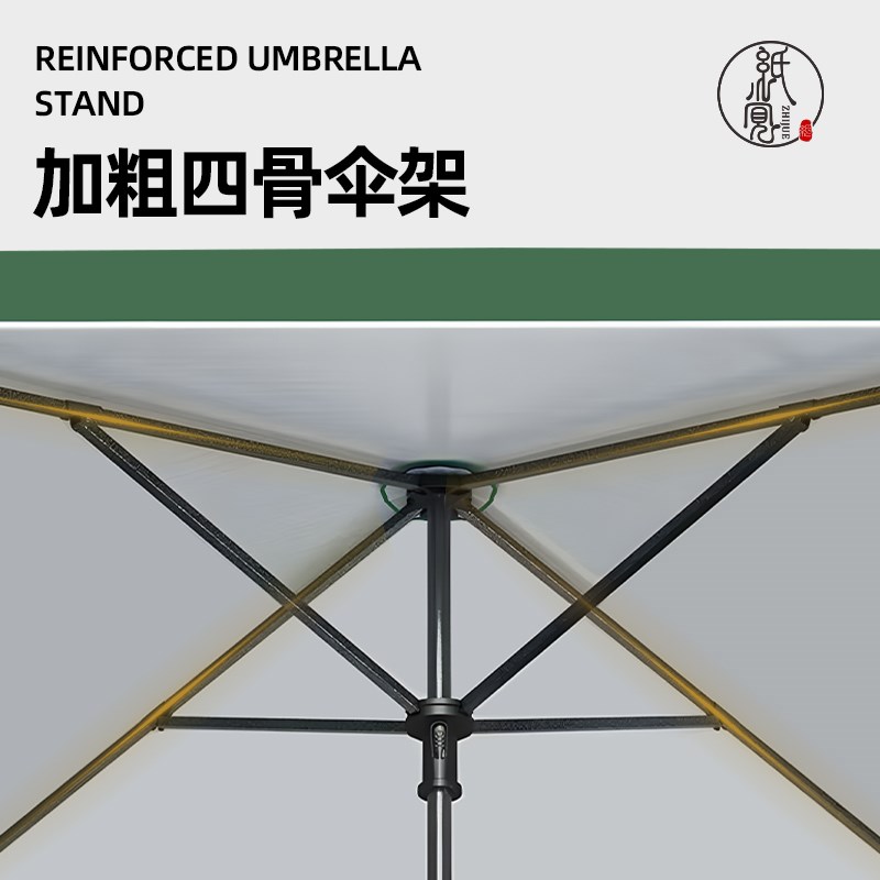 遮阳伞大伞户外摆摊晴p雨两用太阳伞广告商用沙滩庭院超大号四方