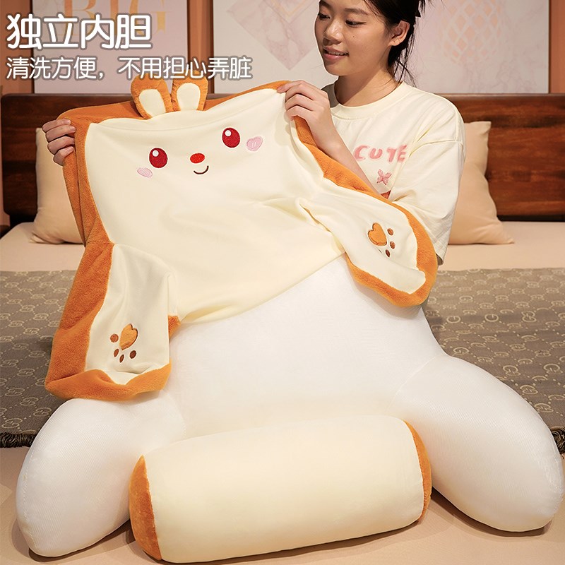 床上靠枕软包护腰大靠背垫沙发z抱枕床头靠垫学生宿舍看书枕头四