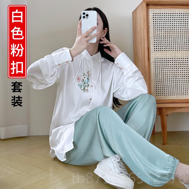 高档太极服2024新款夏女款太极服段裤道八锦练功服季太极拳新中式图片