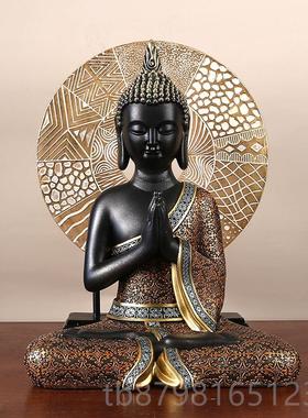 高档泰国家佛像居装饰品工风艺品小摆件玄关酒柜东南亚格泰式餐厅