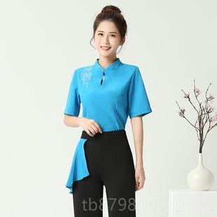 高档养生美中容师工作服美女高足浴式足疗工装按摩会所容院技级师