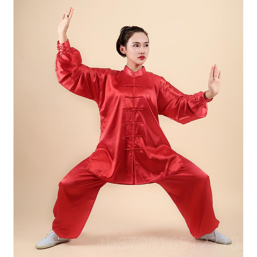 高档宏春秋太服团体武女极术表演情服太极拳练功服男士太极拳服套