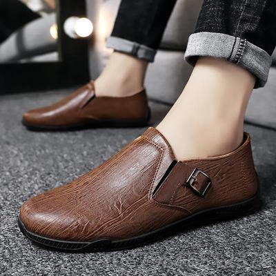 高档休鞋闲男鞋潮新流士百搭板商务小皮鞋男防水防滑秋季潮鞋2024