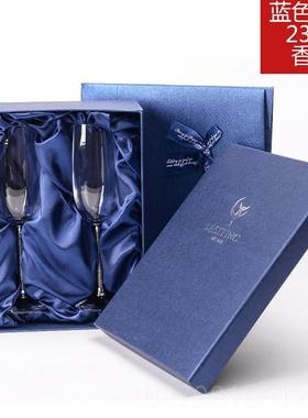 高档结婚礼物新婚品 朋创意用高档婚庆摆件送闺蜜礼友 香槟实对杯