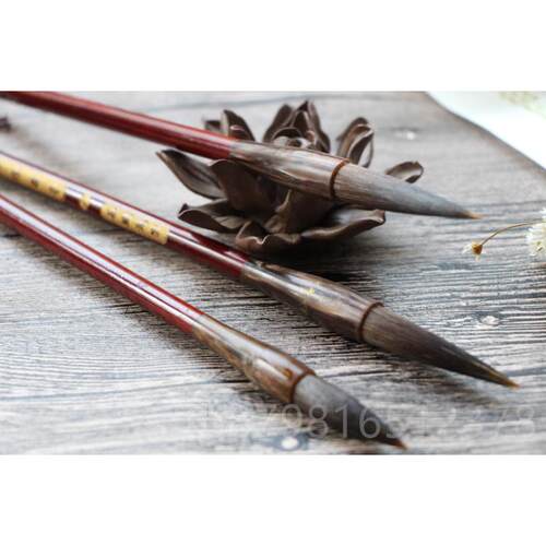 高档新品 笔中楷用笔熊毫加 健狼毫兼毫c毛毛笔套装楷书隶书4-8m