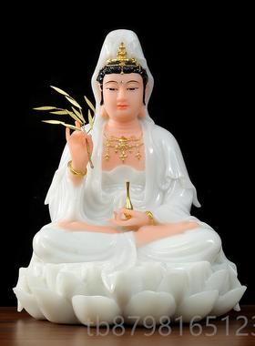 高档新品家用汉白玉娑婆圣地王释迦祖微笑观佛音菩萨佛像供奉藏摆