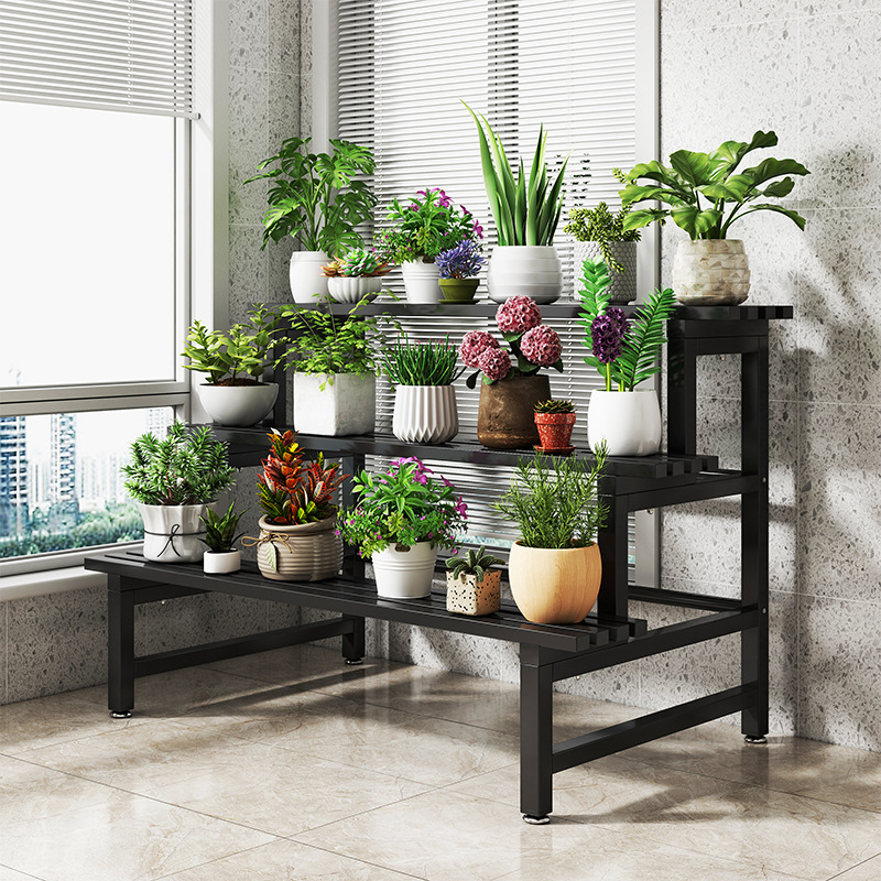 花架子阳台置物架花盆架客厅落地式固定展示架爬藤支架梯子两用