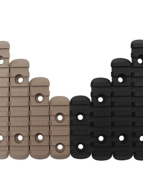 M-LOK尼龙导轨条 MLOK系统侧边20MM尼龙装饰导轨条黑色沙色