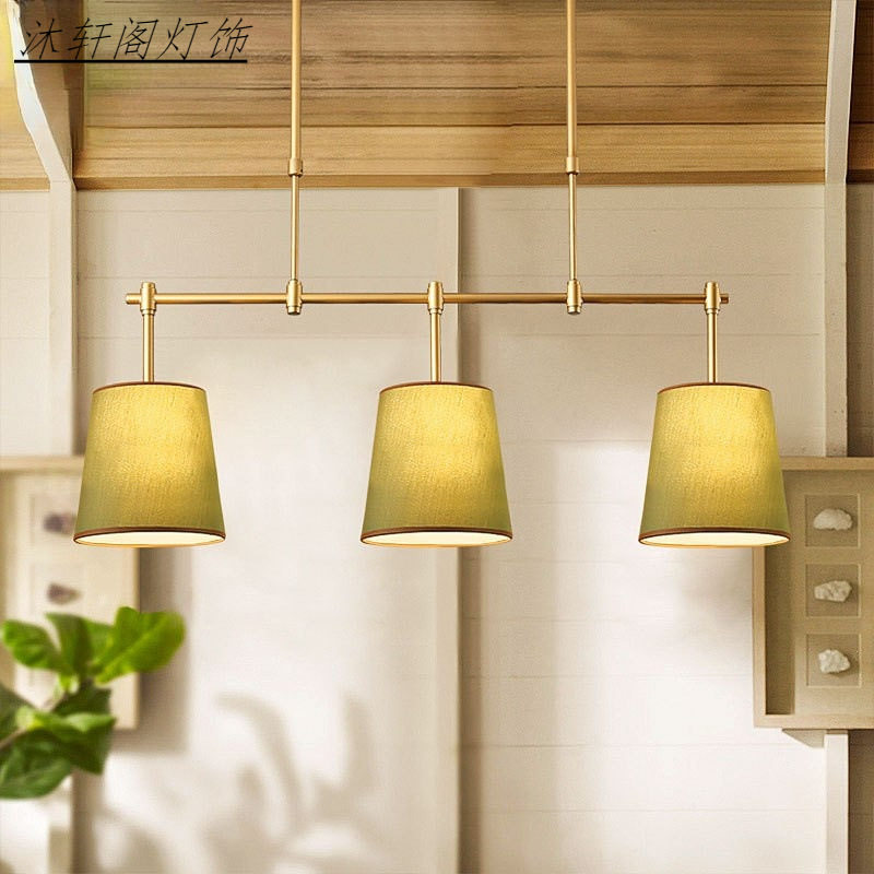 美式餐厅吊灯餐桌吧台饭厅三头简约乡村北欧创意铁艺田园灯具