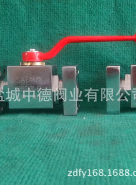 KHB/KHM-SAE-F3/6法兰式高压球阀.304带J518SAE接头质量三包