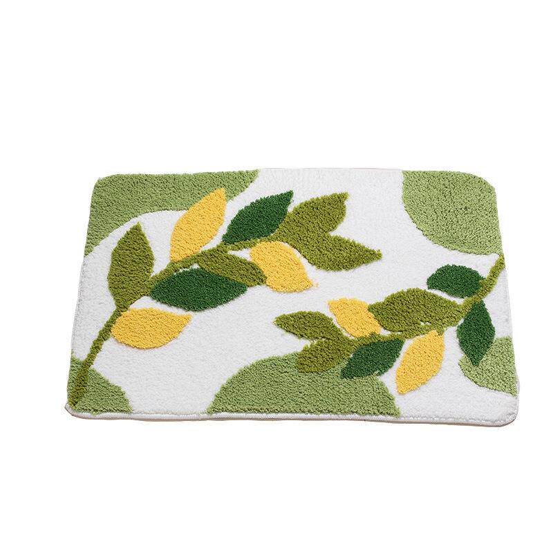 家用地毯植绒彩虹浴室门口地垫吸水垫加厚防滑针织垫子