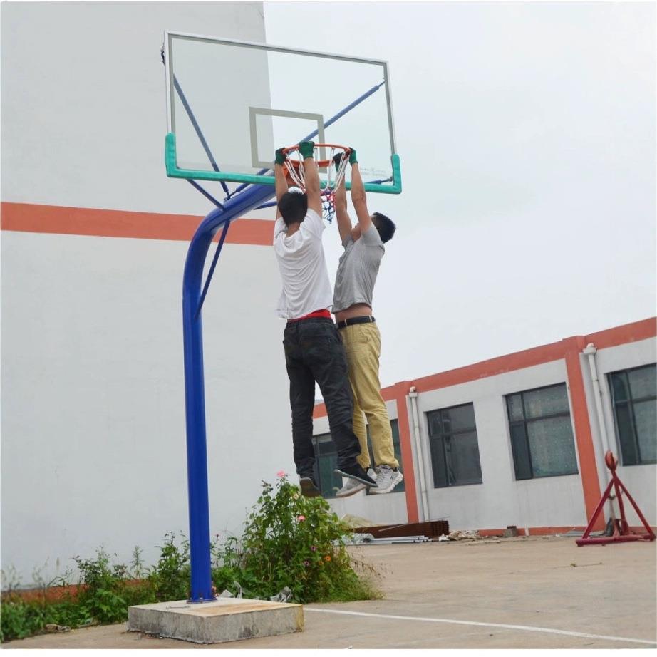 成人户外篮球架标准篮球框固定地埋款室外家用专业标准比赛篮球架