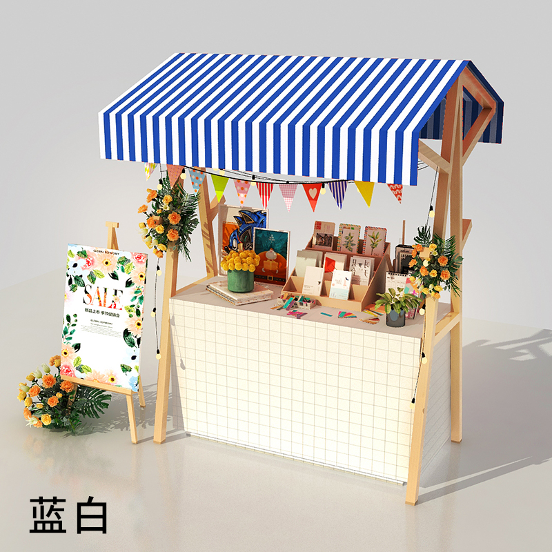 夜市摆摊折叠展示架子售货车文创集市摊位架商场展销布置活动帐篷