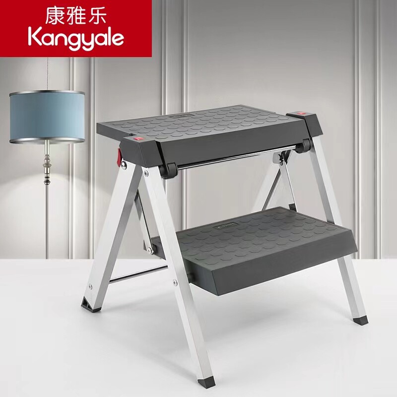 汽车梯多功能家用梯子折叠梯伸缩加厚铝合金人字梯三步楼梯小梯凳