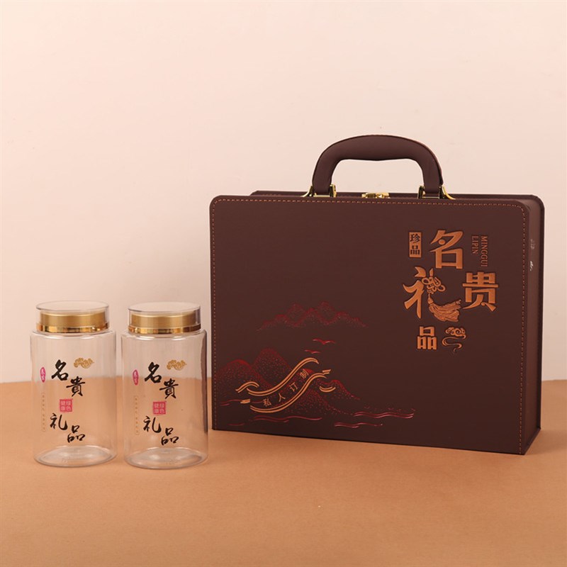 新品名贵礼品皮盒空盒通用礼品盒子高档礼盒定制