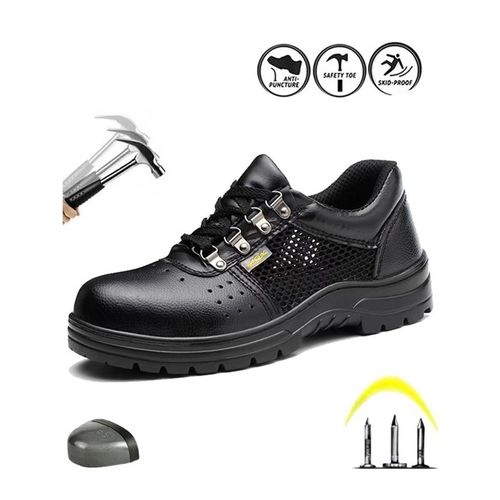 劳保鞋防砸防刺穿男士夏季透气钢头防臭轻便工地耐磨防滑女工作鞋