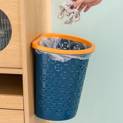 壁挂式垃圾桶家用厨房厕所压圈无盖大容量纸篓学生宿舍办公室珏沁