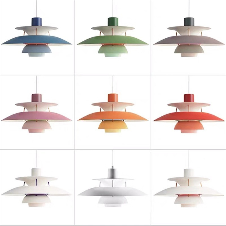 丹麦ph5北欧餐厅飞碟吊灯现代饭厅书房咖啡吧台岛台简约原木风灯