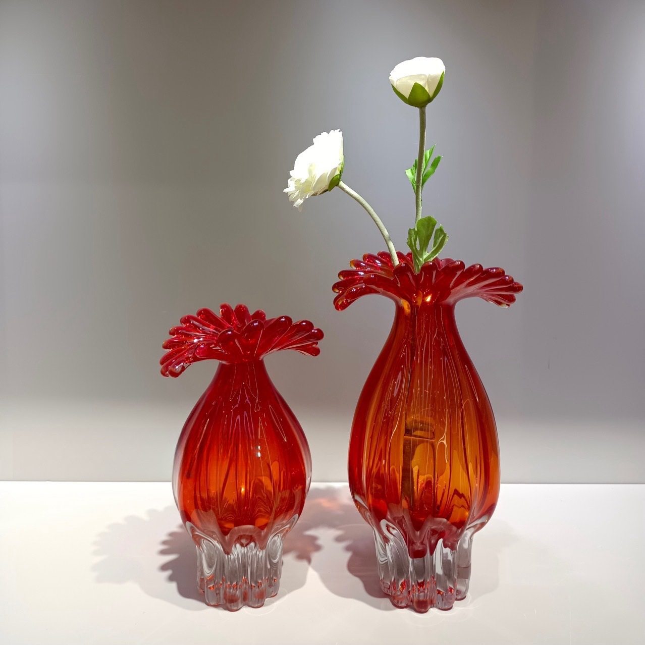 轻奢北欧风琉璃花瓶摆件客厅插花餐桌玄关高级感玻璃红橙色系列,模玩/动漫/周边/娃圈三坑/桌游,文化/体育周边,淘宝优惠券,粉丝福利购,淘宝优惠卷