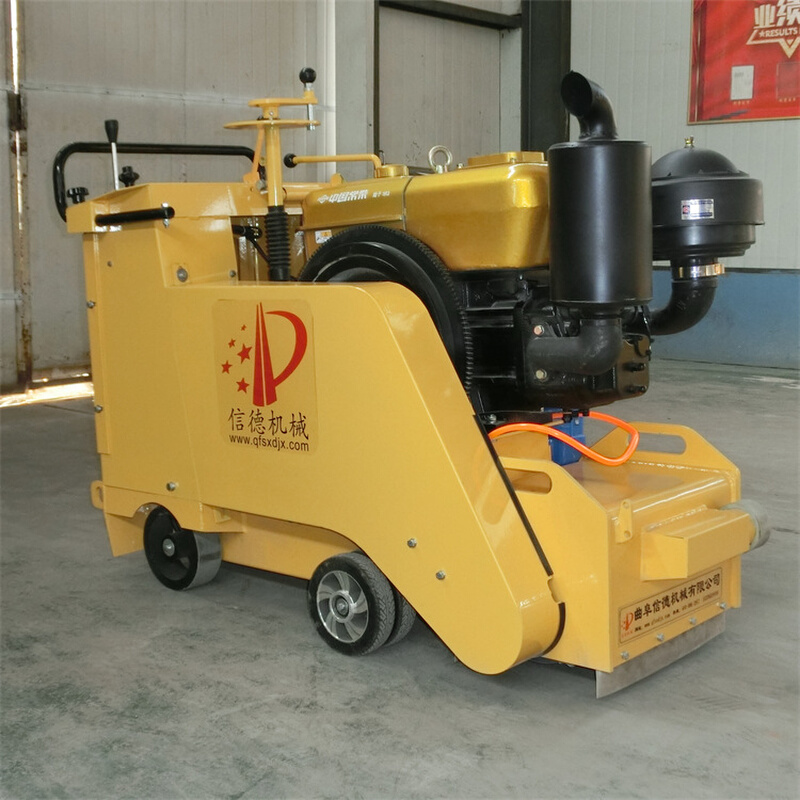 地坪环氧铣刨机深度拉毛工地贴边路面清渣 手推汽油小型凿毛机