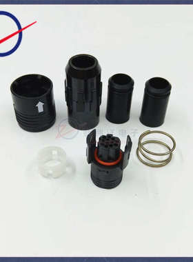 HR30-7P-12SC(71)航空圆形连接器插头HRS黑色12针