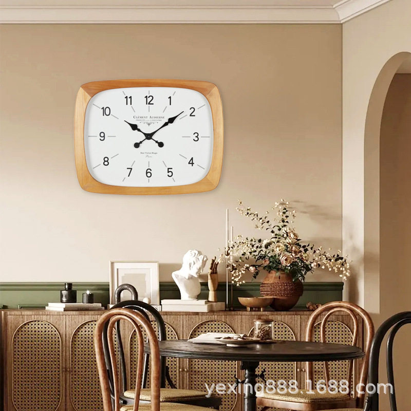 原木奶油风座钟客厅高级桌面时钟摆台式钟表摆放式立式坐台钟摆件,模玩/动漫/周边/娃圈三坑/桌游,文化/体育周边,淘宝优惠券,粉丝福利购,淘宝优惠卷