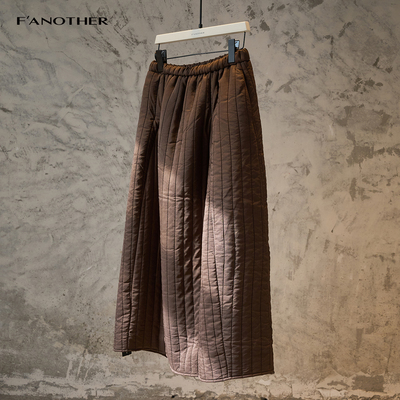 名邦女装2025冬新款加厚高腰显瘦百搭设计感半身裙