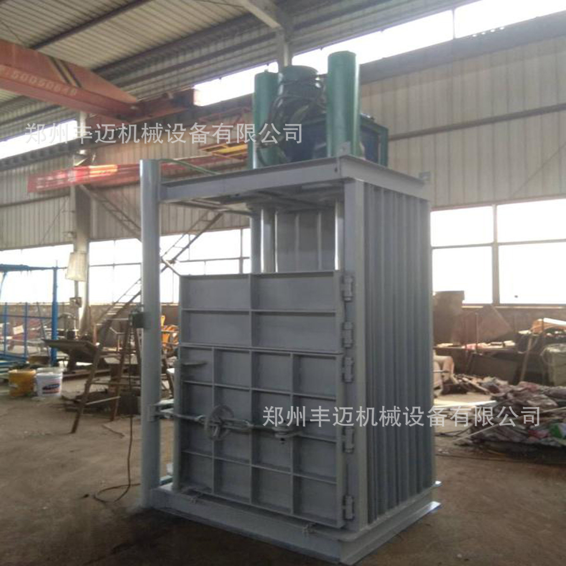 中型立式液压打包机 160吨棉花废纸打包机 薄铁皮摩托车架打包机