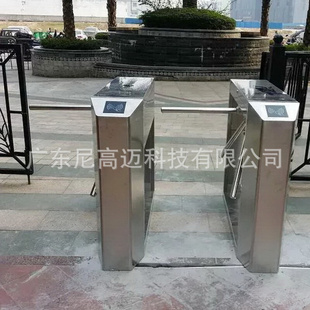 游乐场馆出口智能三棍闸门单通道人形滚动半高闸景区健身馆门禁机