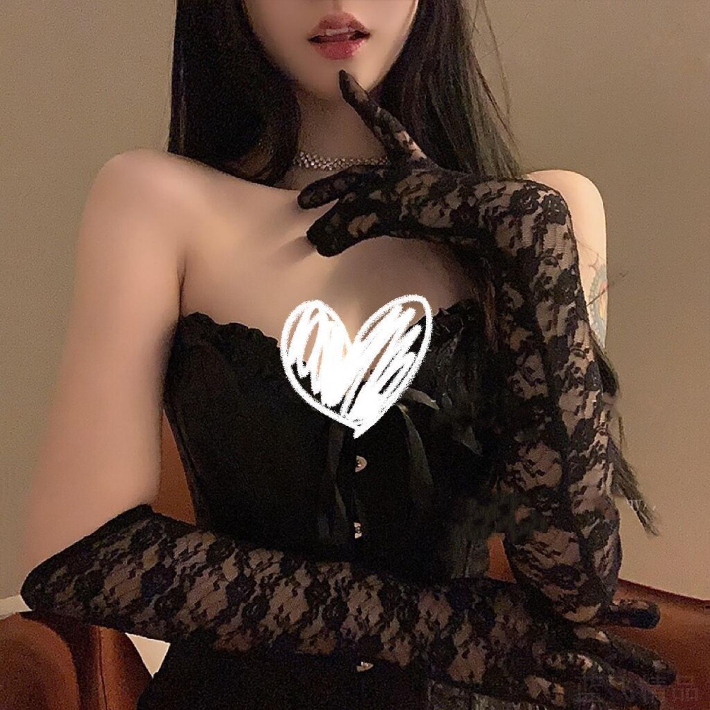 面纱遮脸性感黑色猫耳朵发箍女蕾丝面罩眼罩遮脸网纱头纱发饰头饰