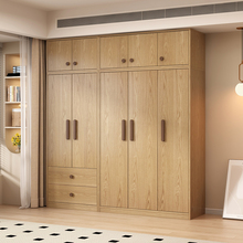 天坛家具橡木衣柜家用卧室2025新款爆款原木全实木定制柜子儿童衣