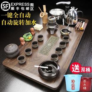 全自動(dòng)茶具套裝 燒水壺一體泡茶臺(tái)功夫茶盤家用辦公大茶海整套茶道