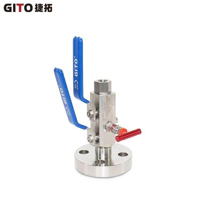 SBB双球排放阀门3/4”RJ1500LB不锈钢316高压法兰球阀