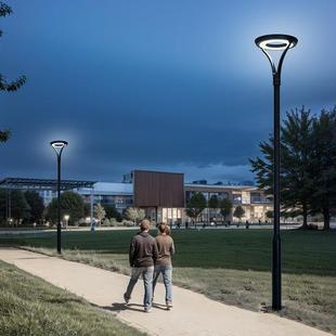 厂家直销太阳能LED庭院灯现代简约免插电景观CBD中心商圈小区花园