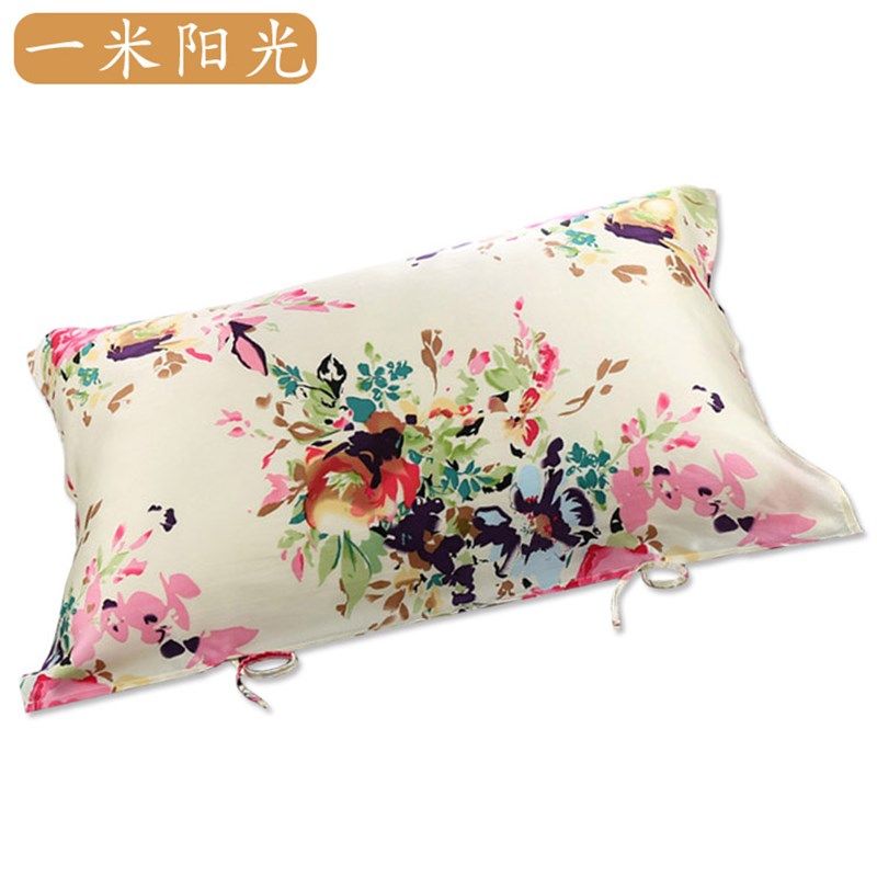 16姆米真丝丝绸枕巾100桑蚕丝特价美容丝绸枕巾婚庆枕巾尺寸75*50