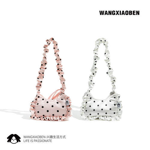 WANGXIAOBEN新款落樱点点女包