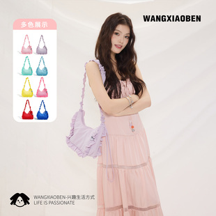 WANGXIAOBEN原创新款多巴胺色系糖果女款斜挎手提单肩包DA2015805