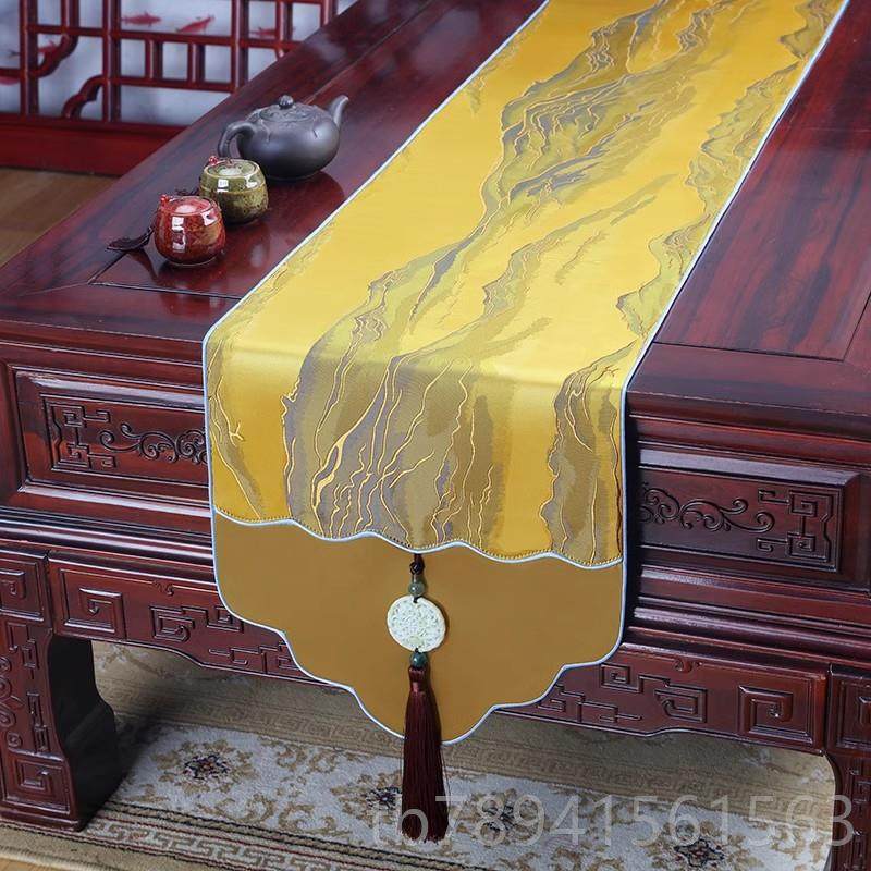 高档艺必新旭中床式古典玉桌旗茶几长条布艺中国风桌布旗电柜视柜,居家布艺,桌旗,淘宝优惠券,粉丝福利购,淘宝优惠卷