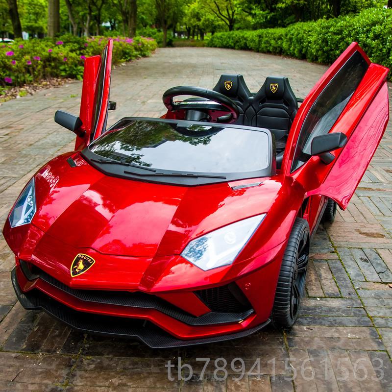 高档婴儿童电动车玩四轮遥汽车控小孩兰基博尼童车宝宝跑车具车可