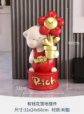 高档多件套现家代摆创件客厅酒柜花陶瓷居玄关电视柜新家装饰意摆