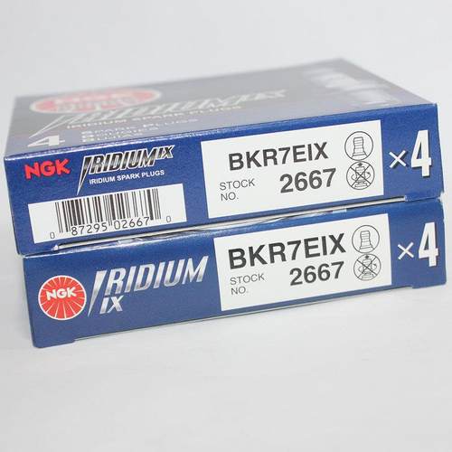 NGK铱金火花塞BKR7EIX适用迈腾速腾尚酷A8途观明锐Q5昊锐夏朗1.8T