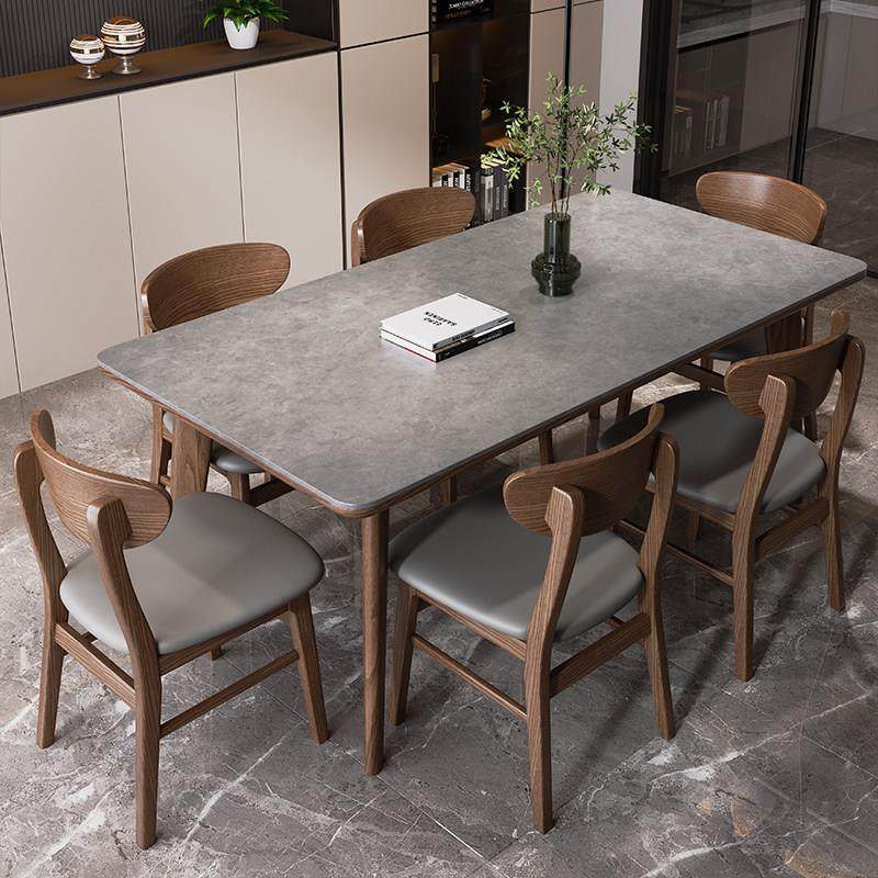 岩板餐桌现代简约轻奢饭桌家用小户型长方形意式实木餐桌椅2024,住宅家具,岩板餐桌,淘宝优惠券,粉丝福利购,淘宝优惠卷
