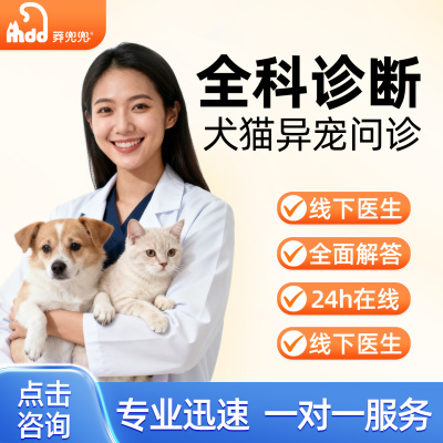 在线宠物医生问诊兽医宠医诊断看病咨询狗狗猫咪鹦鹉宠物医院诊断