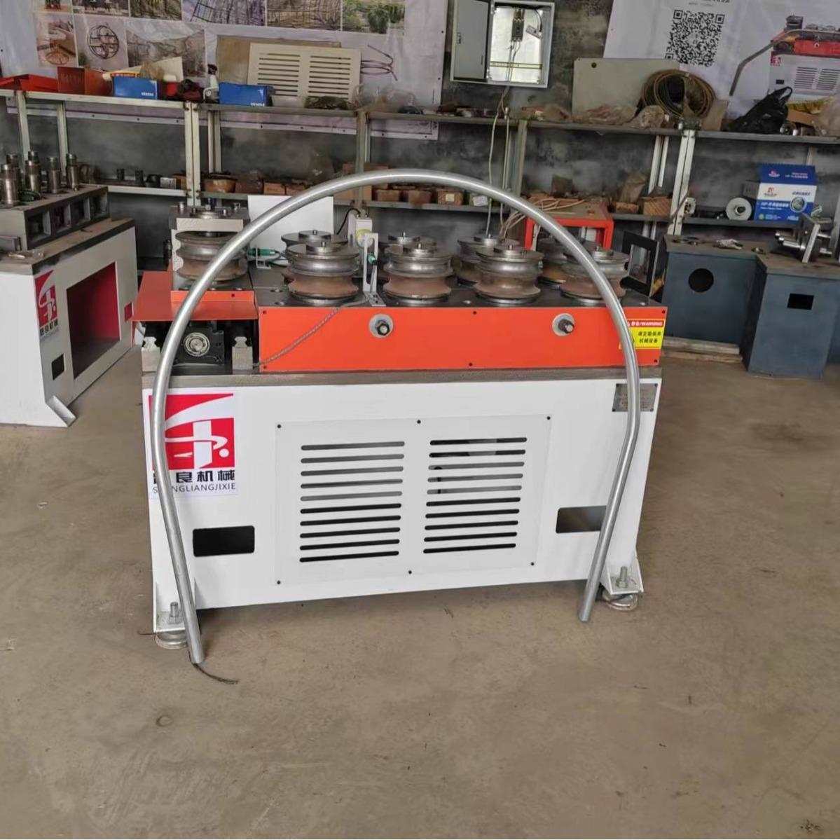 数控方管卷圆机九轮钢材弯管机全自动滚圆机矩形管弯弧机