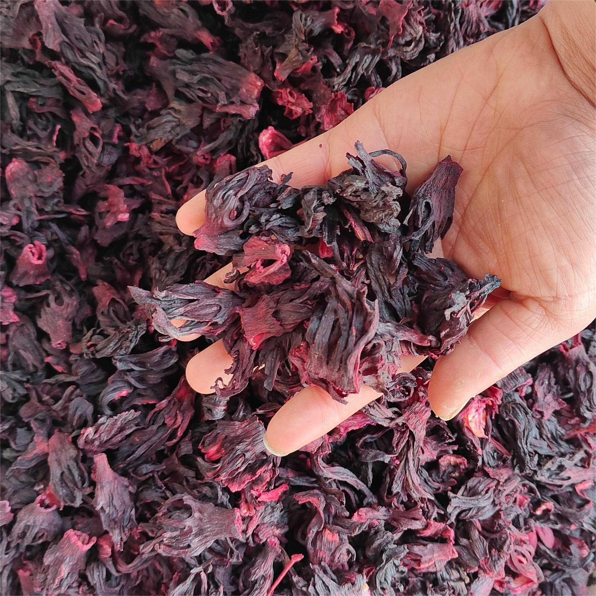 云南整朵洛神花玫瑰茄新货散装酸梅汤原料花茶大量现货花草茶