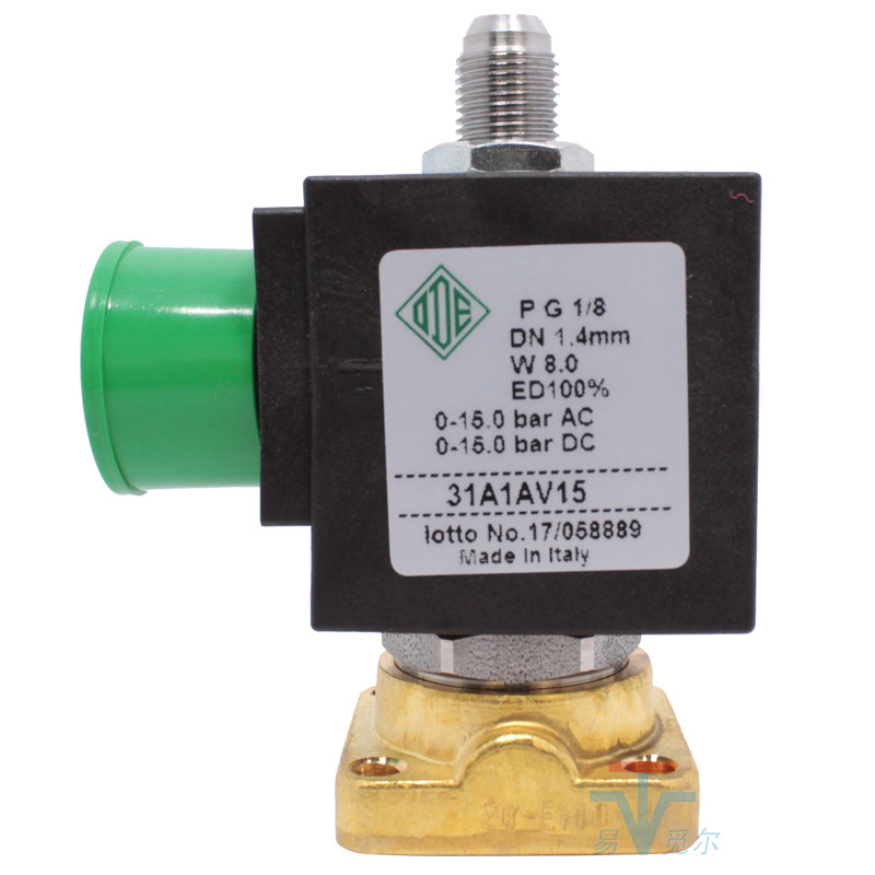 意大利ode三通电磁阀31a1av15常闭式电磁控制阀220v110v