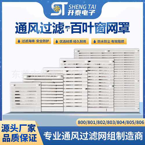 机箱ZL801 802 803 804 805 806 807 风机百叶窗防尘三合一过滤网