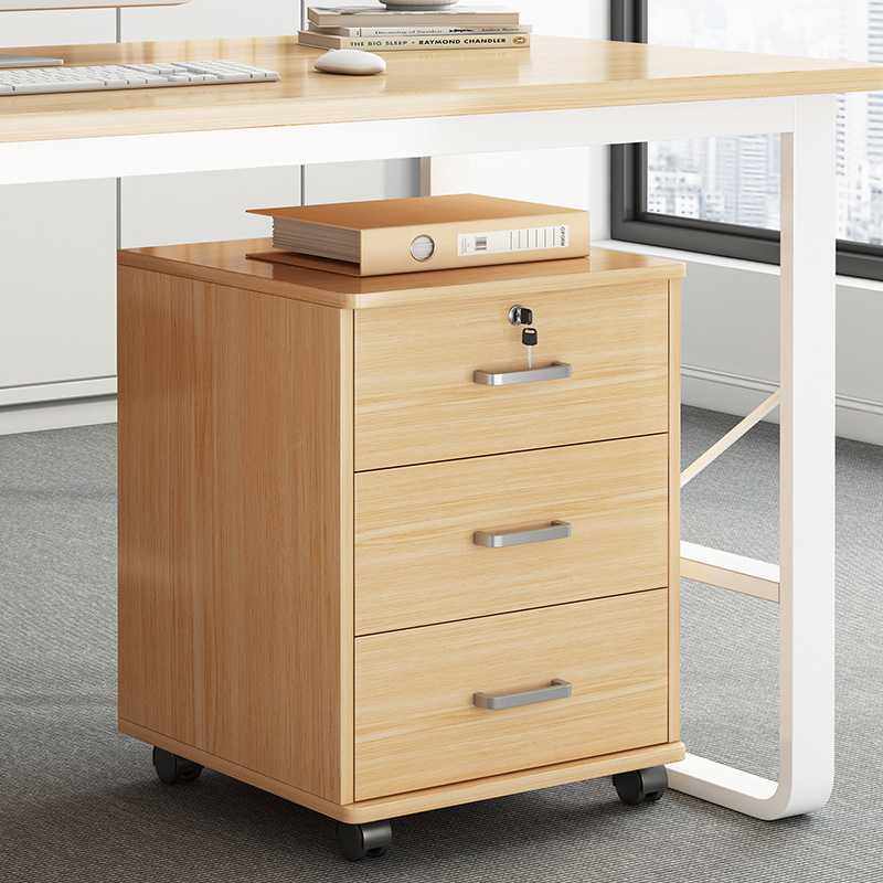 文件柜办公室带锁收纳柜移动带轮桌下储物柜木质抽屉柜矮柜小柜子,商业/办公家具,矮柜,淘宝优惠券,粉丝福利购,淘宝优惠卷